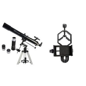 Celestron PowerSeeker 80EQ Telescope with Smartphone Adapter