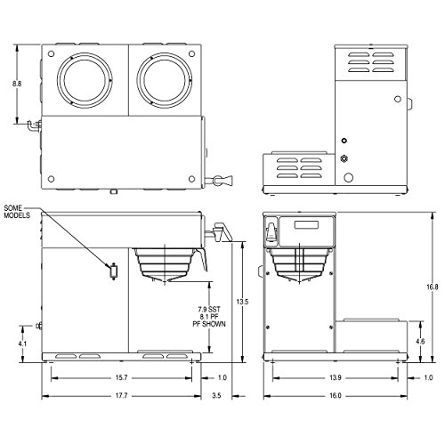 BUNN Axiom DV-3 Dual Voltage 12-Cup Brewer