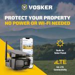 Vosker VKX Solar 4G Cellular Security Camera