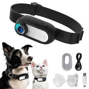 Kestanlora 1080P Cat Camera Collar - Wireless Mini Cam