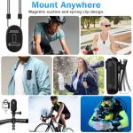 4K Mini Action Camera with Spring Clip