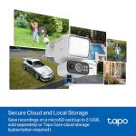 Tapo 2K Outdoor Wireless Security Camera with Solar