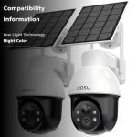 AOSU Solar Wireless Security Cameras with Night Vision