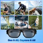 4K Smart Camera Glasses with UV400 Protection