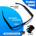 HD Camera Glasses with 64GB Memory Card