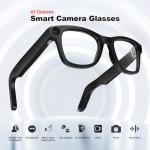 AI Smart Glasses with HD Camera & Voice Assistant