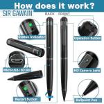 SIRGAWAIN 1080P Spy Camera Pen – HD Video & Photos