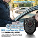 128GB HD Bodycam with Night Vision for Security