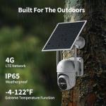 ELYSOO 4G Solar Security Cameras, 2-Pack, 360° View