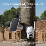 ELYSOO 4G Solar Security Cameras, 2-Pack, 360° View