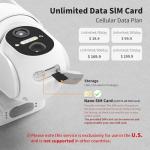 ELYSOO 4G Solar Security Cameras, 2-Pack, 360° View