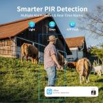 ELYSOO 4G Solar Security Cameras, 2-Pack, 360° View