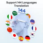 Smart Bluetooth Glasses with Translation and UV Protection