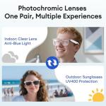 Smart Bluetooth Glasses with Translation and UV Protection