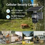 4G LTE Solar Security Camera with Night Vision