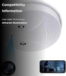 TANGMI WiFi Hidden Camera Smoke Detector 1080P