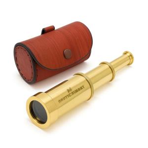 Brass 6" Handheld Telescope - Nautical Spy Gear