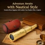 Brass 6" Handheld Telescope - Nautical Spy Gear