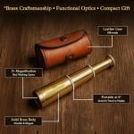 Brass 6" Handheld Telescope - Nautical Spy Gear