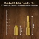 Brass 6" Handheld Telescope - Nautical Spy Gear
