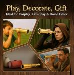 Brass 6" Handheld Telescope - Nautical Spy Gear