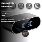HD 1080p WiFi Hidden Camera Alarm Clock