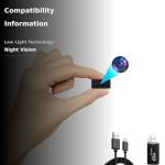 Mini Spy Camera 1080P with Night Vision and Motion Detection