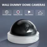 Dummy CCTV Dome Camera with Red LED Light - 2 Packs