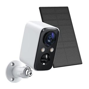 Wireless Outdoor Security Camera with Solar Panel