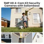 Wireless Solar Security Cameras - 4-Cam Pack