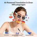 Smart Bluetooth Glasses with Translation and UV Protection