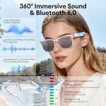 Smart Bluetooth Glasses with Translation and UV Protection
