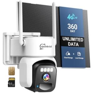 Solar-Powered 4G LTE Outdoor Security Camera