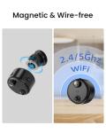 4K Mini WiFi Indoor Nanny Cam with Night Vision