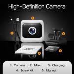 HIDRUO Mini Magnetic Security Camera with Night Vision