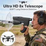 HAUSBELL Bionic Ear: Parabolic Microphone for Nature Observation