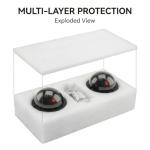 Realistic Dummy Security Cameras - Set of 2