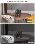 Xega 4G Wireless Indoor Security Camera, 2K PTZ