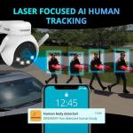 AI-Powered 4K Outdoor PTZ Security Camera