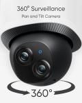 eufy Security Camera Floodlight Camera E340 Wired, Security Camera Outdoor, 360° PTZ, 24/7 Recording, 2.4G/5G Wi-Fi, 2000 LM, Motion Detection, Built-In Siren, Dual Cam, HB3 Compatible, No Monthly Fee