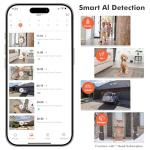 Dzees 2K Security Cameras Wireless Outdoor, Battery Powered AI Motion Detection Spotlight Siren Alarm WiFi Surveillance Indoor Home Camera, Color Night Vision, 2 Way Audio, SD/Cloud IP66, 4 Pack