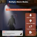 Dzees 2K Security Cameras Wireless Outdoor, Battery Powered AI Motion Detection Spotlight Siren Alarm WiFi Surveillance Indoor Home Camera, Color Night Vision, 2 Way Audio, SD/Cloud IP66, 4 Pack