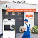 Dzees 2K Security Cameras Wireless Outdoor, Battery Powered AI Motion Detection Spotlight Siren Alarm WiFi Surveillance Indoor Home Camera, Color Night Vision, 2 Way Audio, SD/Cloud IP66, 4 Pack