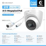 Amcrest 5MP Outdoor PoE Security Camera with Audio