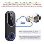 Lunelyx 1080P Wireless Video Doorbell Camera