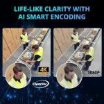 AI-Powered 4K Wired Security Camera System