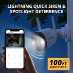 AI 4K Outdoor Security Camera with Two-Way Talk