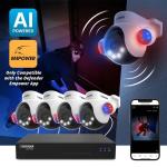 4K AI Security Camera System with Night Vision