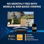 4K AI Security Camera System with Night Vision