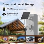 HOSAFE 4G LTE Outdoor Security Camera with Solar Panel